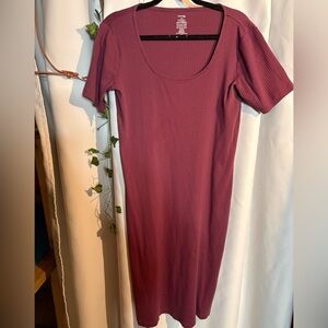 George Rich Burgundy Midi Dress